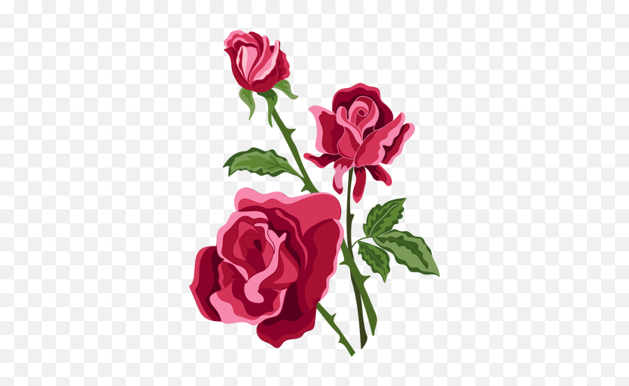 Icono De Flores De Tres Rosas - Logos De Flores Rosas Emoji,Flores Para Facebook Emoticon