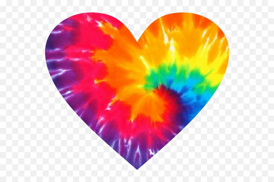 Hippie Hippielove Love Sticker By Teapolephotography - Tie Dye Heart Clipart Emoji,Hippie Apple Emojis
