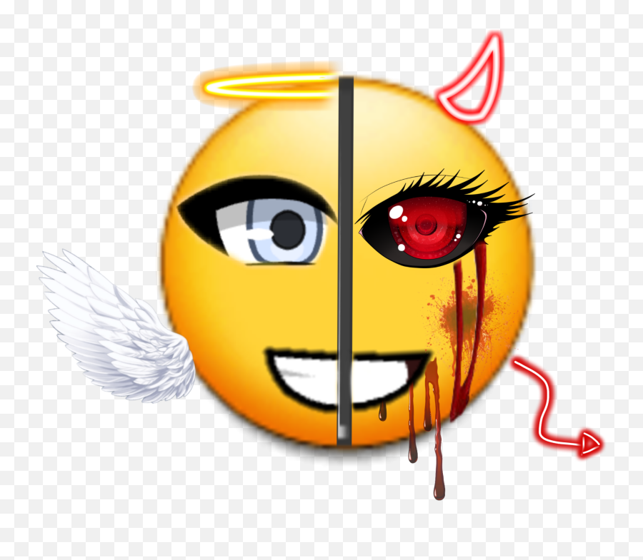 Ghoul Angel Demons Emojis Sticker By Sabsab - Happy,Images Of Angel Emojis