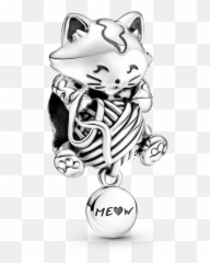 Pandora Jewelry - Pandora Charm Emoji,Kitten Playing With Yarn Ball Forum Emoticon