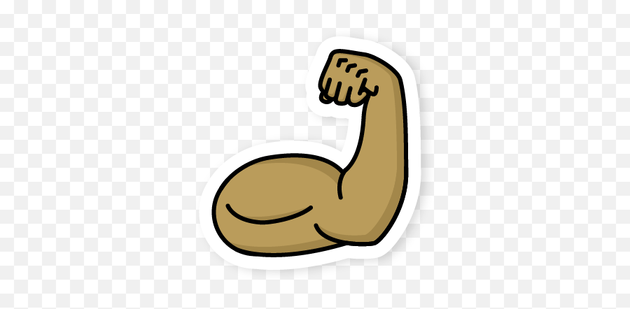 Asi Csusb Sticker Pack U2013 Aaron Smith - Language Emoji,Muscle Arm Brown Emoji