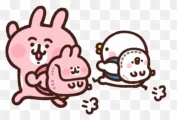 Kanahei Bunny Bye Late Running Sticker - Dot Emoji,Kanahei Rabbit Emoticon