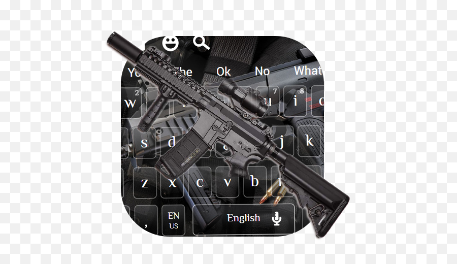 Submachine Gun Keyboard Theme Apk - Download For Windows Weapons Emoji,Emoticons Shooting A Gun