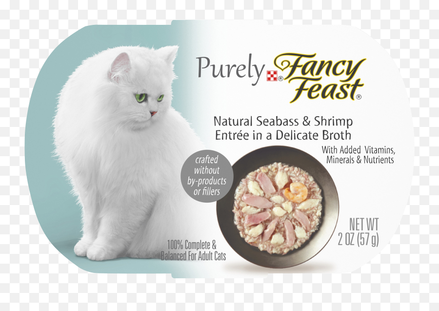 10 Pack Fancy Feast Natural Wet Cat Food Purely Natural Seabass U0026 Shrimp Entree 2 Oz Trays Emoji,Kitty Paws Emoji Good Night