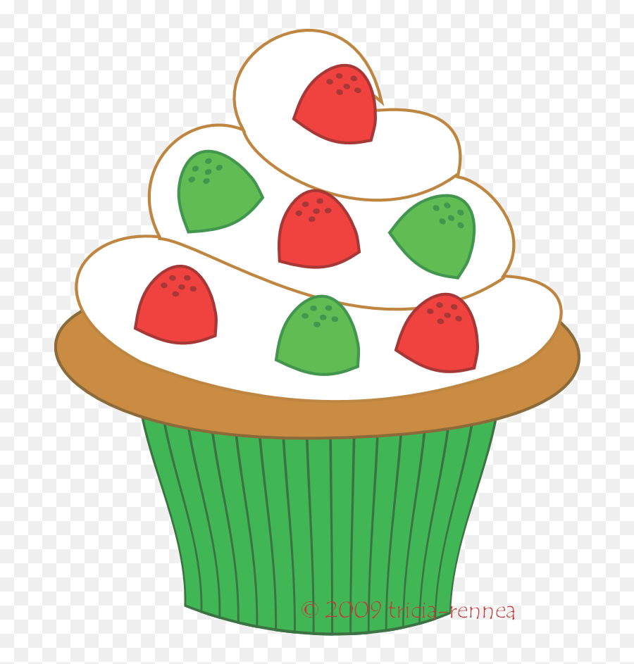 Cupcake Art On Clip Art Cupcake And Pink Cupcakes 3 - Christmas Cupcake Clipart Transparent Emoji,Muffin Emoji