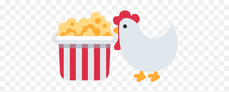 Kokodak Chicken Gif - Chicken Emoji,Popcorn Emoji Gif