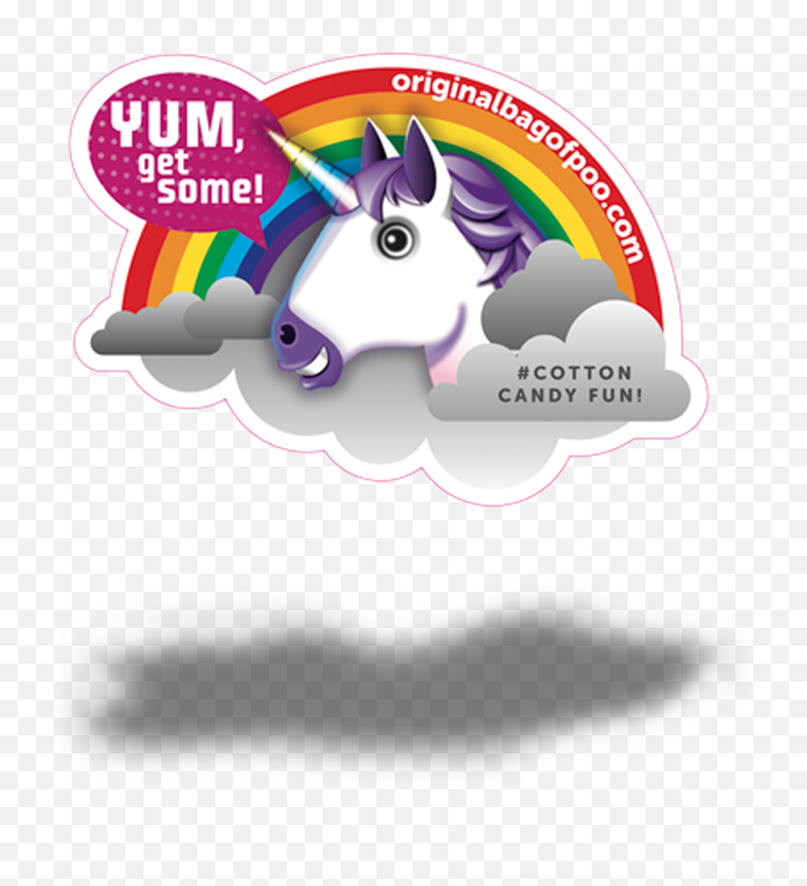 Unicorn Poo 1 Pack - Original Bag Of Poo Brown Cotton Candy Emoji,Cotten Candy Emoji