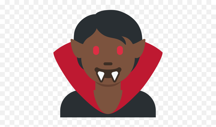 Vampire Dark Skin Tone Emoji,Twitter Emoji Eye