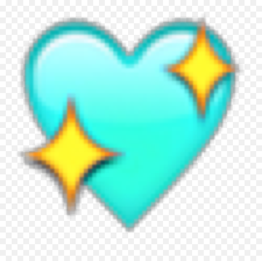 Emoji Emojisticker Heart Turquoise Sticker By Skydonic,Sparkly Heart Emojis