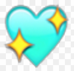 Emoji Emojisticker Heart Turquoise Sticker By Skydonic,Sparkly Heart Emojis