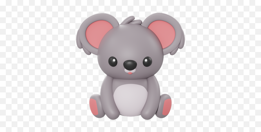 Premium Koala 3d Illustration Download In Png Obj Or Blend Emoji,Koala Face Emoji