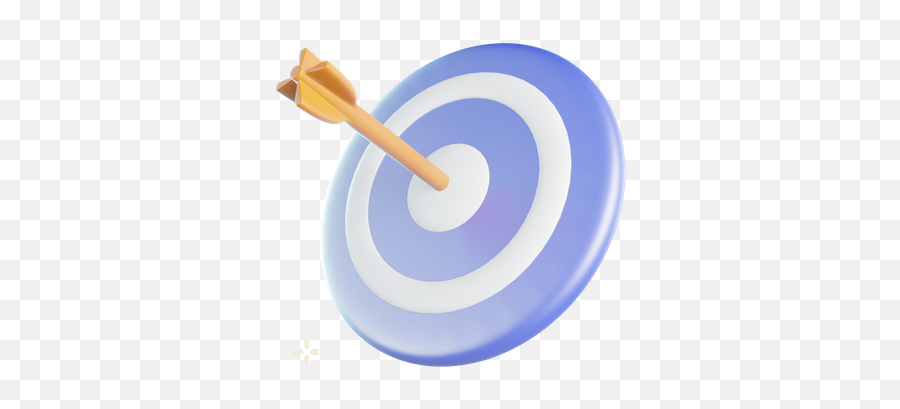 Premium Target 3d Illustration Download In Png Obj Or Blend Emoji,Emoji Blue Target