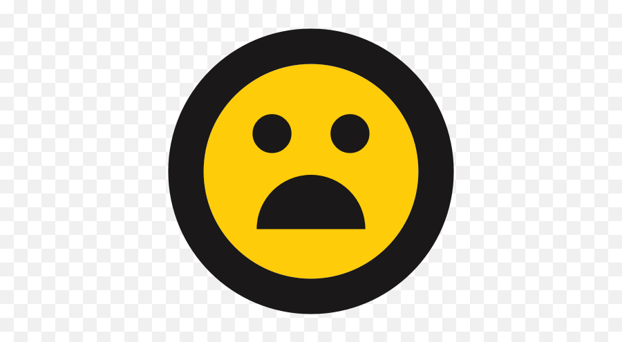 Shocked Emoji Emoticon Dismayed Frowning Icon - Free Charing Cross Tube Station,Free Emojis