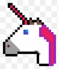 Unicorn Head - Pixel Art Unicorn Emoji Clipart Full Size Minecraft Evangelion Pixel Art,Emoji Pixel Art