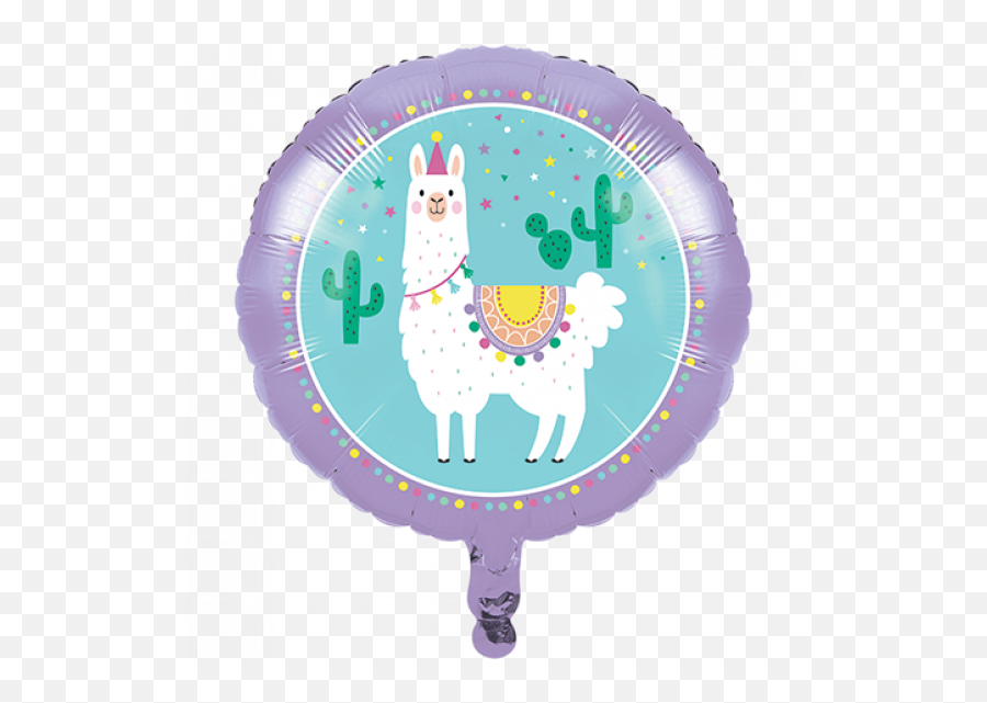 45cm Llama Party Foil Balloon Amscan Asia Pacific - Servilletas De Llamas Y Cactus Emoji,Alpaca Emoticon
