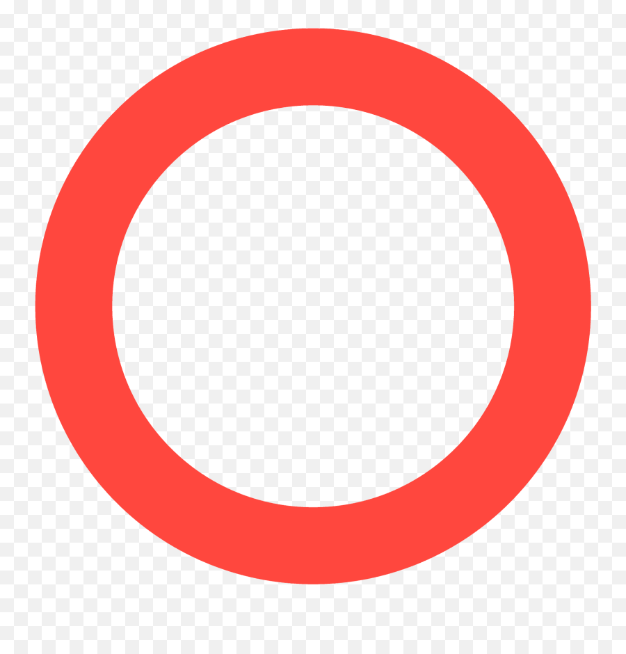 Hollow Red Circle Emoji Clipart Free Download Transparent - Dot,Metal Gear Solid Emoji