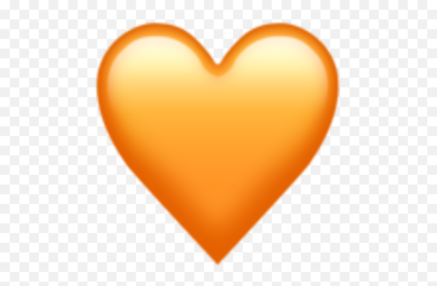 Colourful Emoji Hearts - Orange Heart Emoji Apple,Heart Emojis