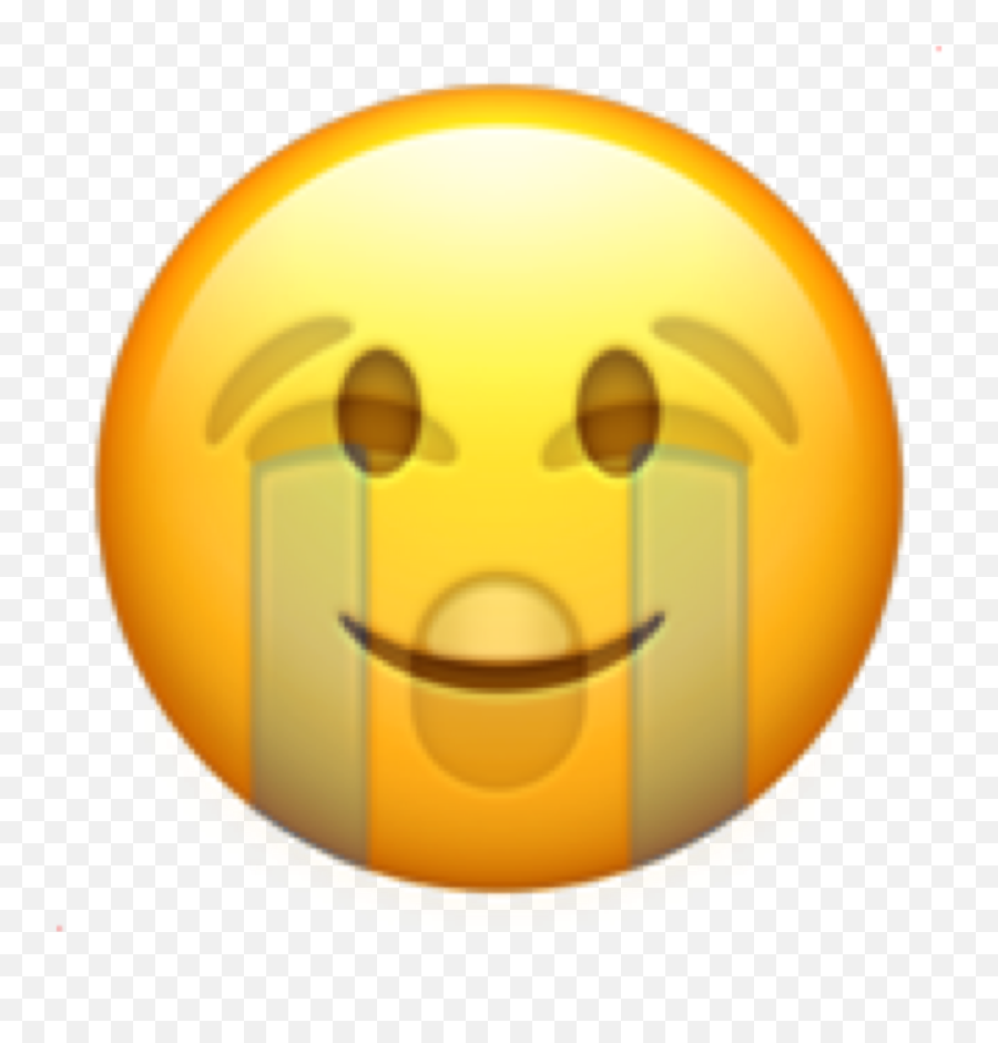 Sad Emoji Sadinsidehappyoutside Imfine - Wide Grin,Im Fine Emoji