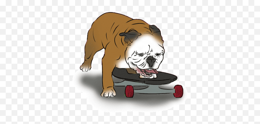 Top Brown Dog Stickers For Android - Skateboarding Gifs Cartoon Transparent Emoji,Weiner Dog Emoticons