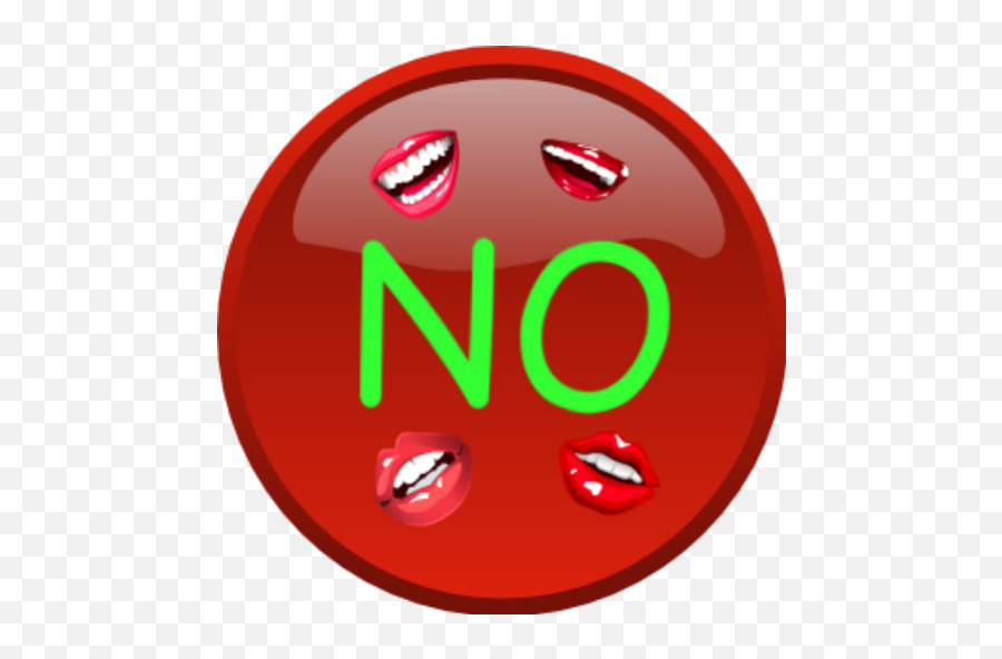 Just Say No Button - Nein Smiley Emoji,Just Saying Emoticon