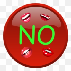 Just Say No Button - Nein Smiley Emoji,Just Saying Emoticon