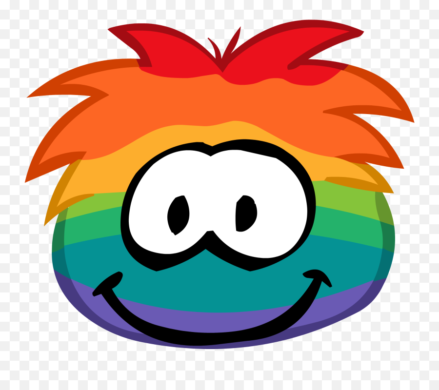 Rainbow Puffle Club Penguin Rewritten Wiki Fandom - Club Penguin Old White Puffle Emoji,Emoticons Secretos Club Penguin