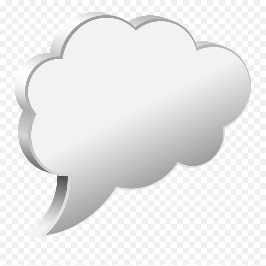Speech Bubble Cloud White Transparent Png Image - Bulut Yaz Emoji,Cloud Emoji Transparent