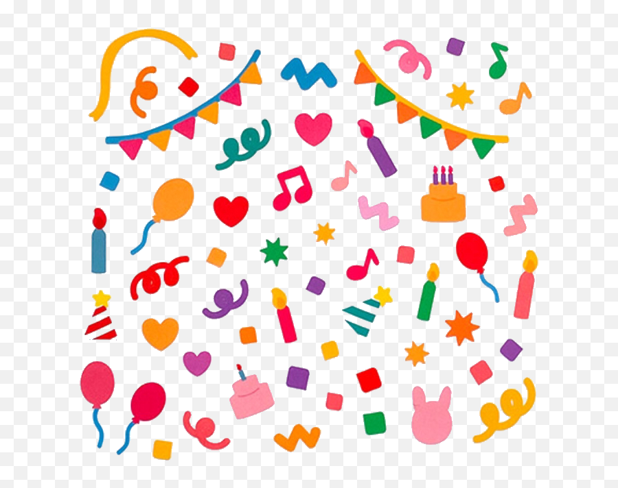 Kidcore Aesthetic Party Confetti Sticker By - Confetti Aesthetic Sticker Emoji,Party Confetti Emoji