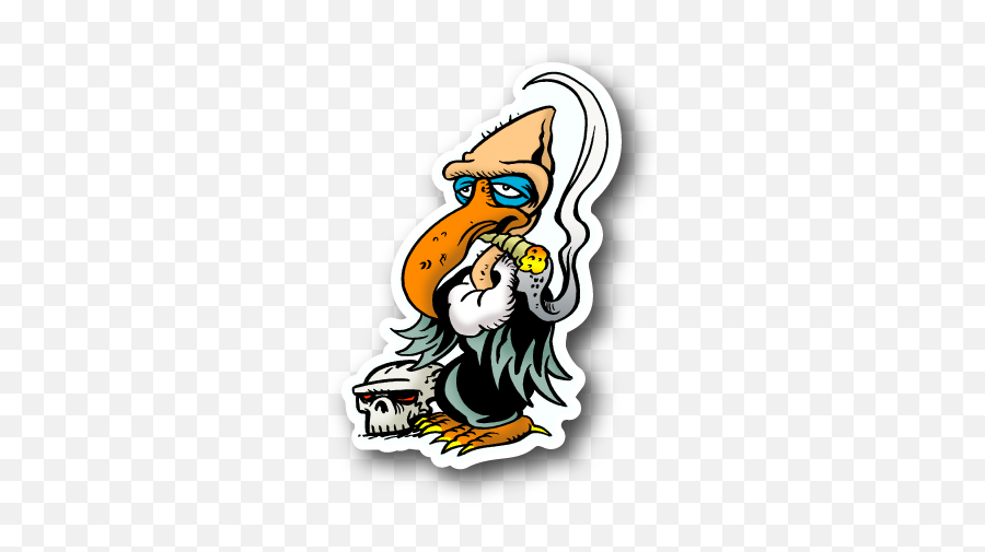 Cartoon Duck Smoking Spliff Stickervinyl Stickersmarijuana Emoji,Marijuana Emoji Facebook