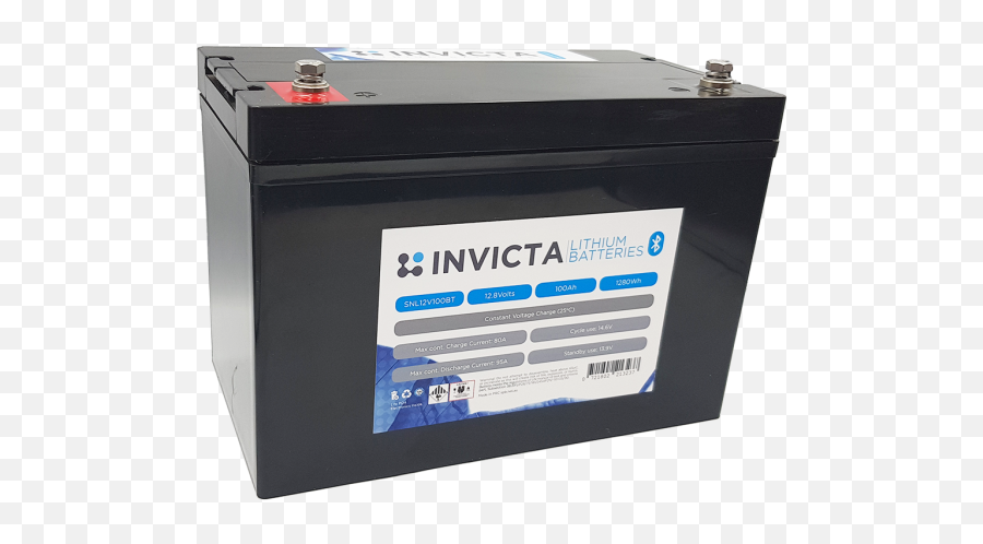 Invicta 12v 100ah Lithium Battery With - Invicta Lithium Series 12v 125ah Bluetooth Emoji,Emoji Pop Car Plug Battery