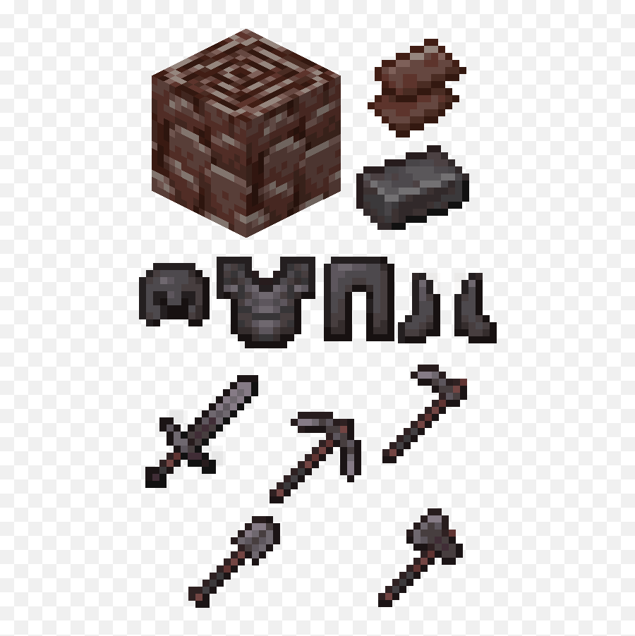 Netherite Materials Armor Tools - Tools Minecraft Netherite Armor Emoji,Minecraft Emoticons Breaking Armor