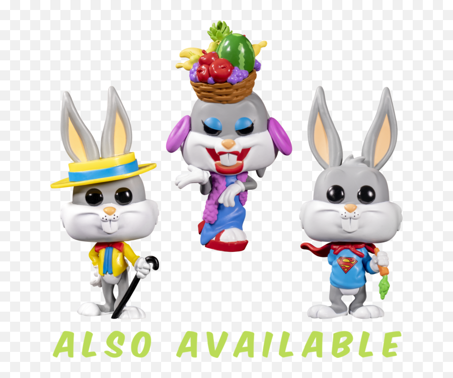 Funko Pop Animation Looney Tunes 80th - Funko Bugs Bunny In Fruit Hat Emoji,Two Bunny Girl Emoji
