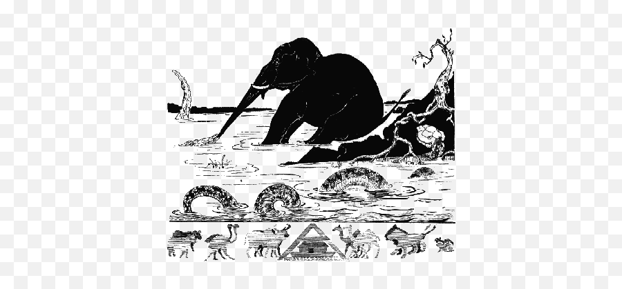 Just So Stories Rudyard Kipling - Rudyard Kipling Illustrations Just So Stories Emoji,Elephant Touching Dead Elephant Emotion