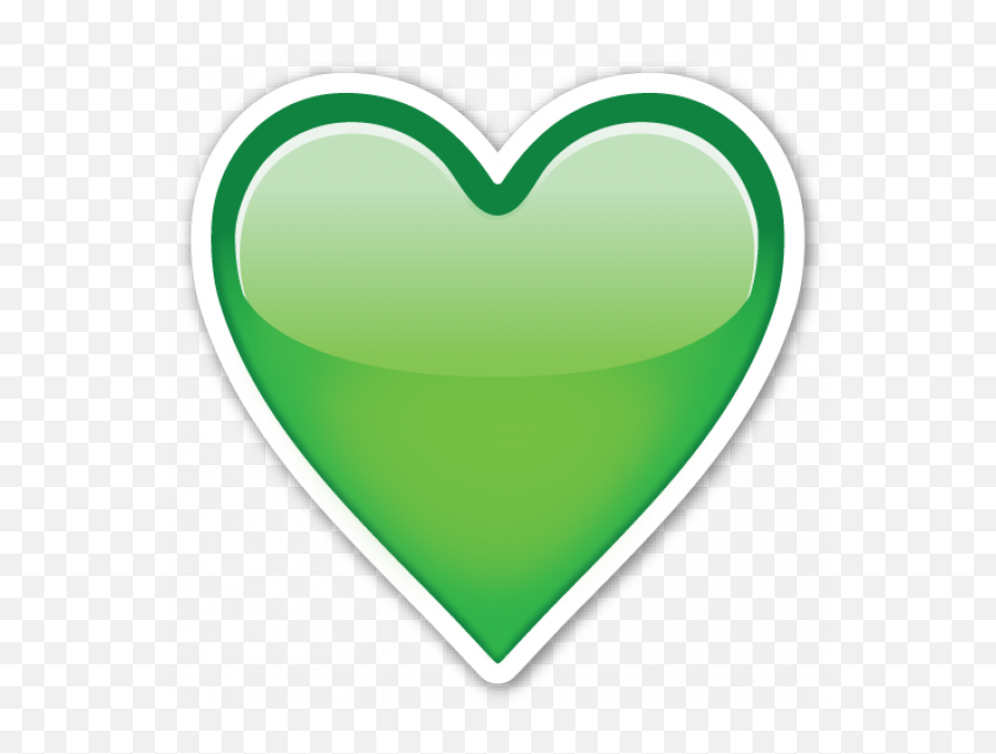 Pin By On Pegatinas Heart - Emoji Green Heart Png,Otter Emoji