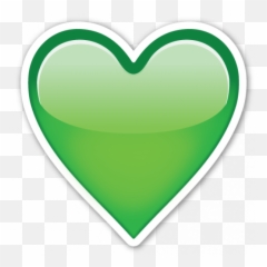 Pin By On Pegatinas Heart - Emoji Green Heart Png,Otter Emoji