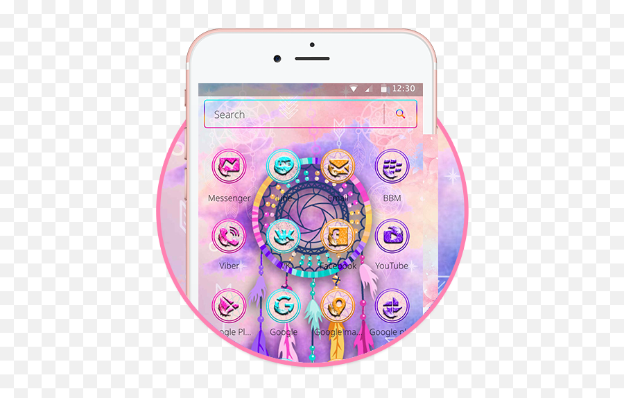 Pretty Galaxy Dream Catcher Theme - Iphone Emoji,Bbm Emojis