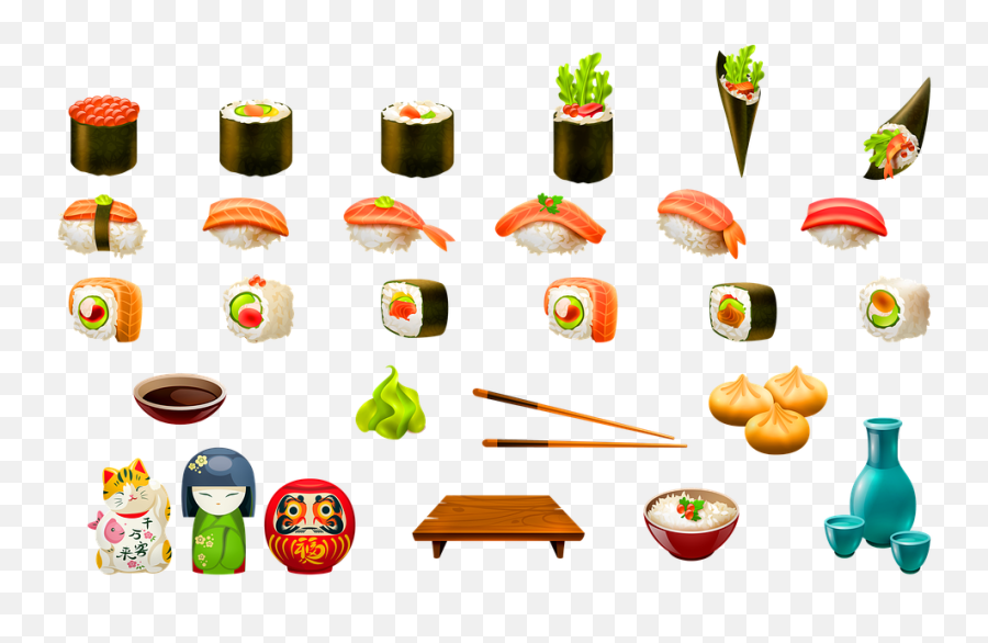 Free Photo Lucky Cat Maneki Neko Manekineko Cat Wave - Comidas Japonesas Desenhos Png Emoji,Sushi Cat Emoticons