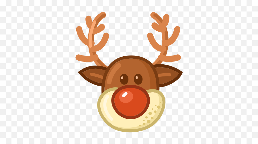 Rudolph Reindeer Free Icon Of Emoji,Rudolph Reindeer Emoticon For Twitter