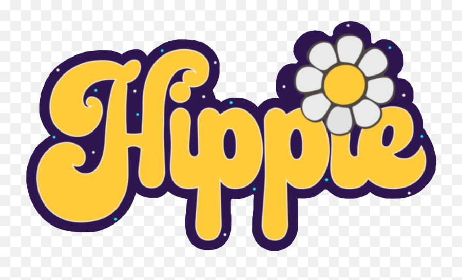 Hippie Flowerchild Yellow Sticker - Sticker Emoji,Flower Child Hippie Emoticon Facebook