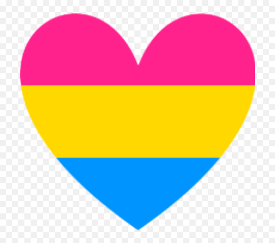 Pin - Transparent Pansexual Heart Emoji,Lgbt Heart Eyes Emoji