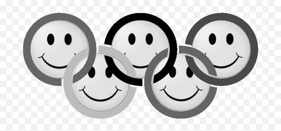 Smiley Olympics Gray - Olympic Facts Emoji,Emoticon Small Gray