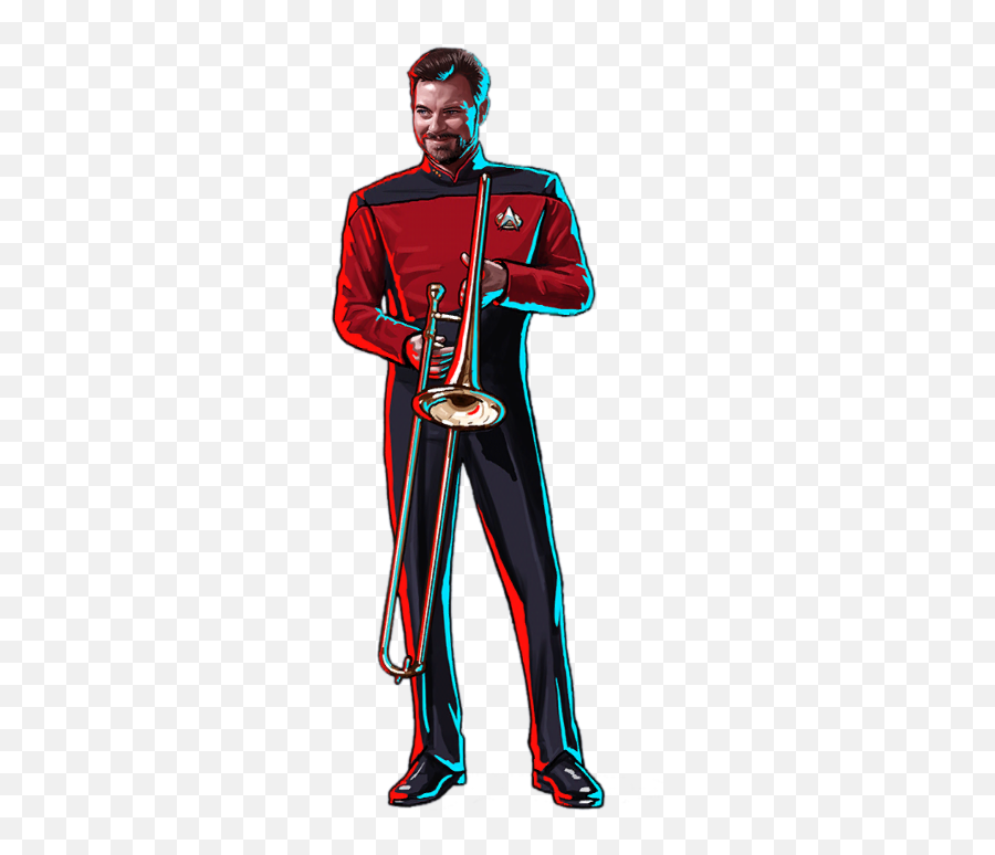 Jazz Musician Riker Kellyplanetcom - Standing Emoji,Commander Riker Emotion