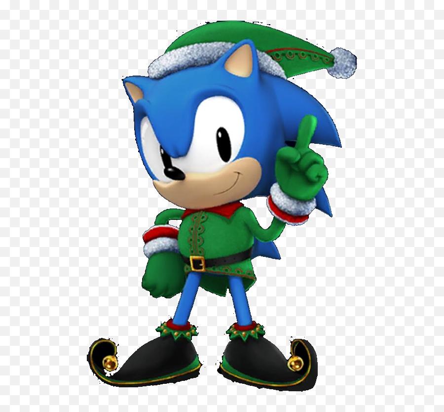 Classicsonic Sonic Classico Elfo - Sonic Dash Elf Classic Sonic Emoji,Emoji Elfo