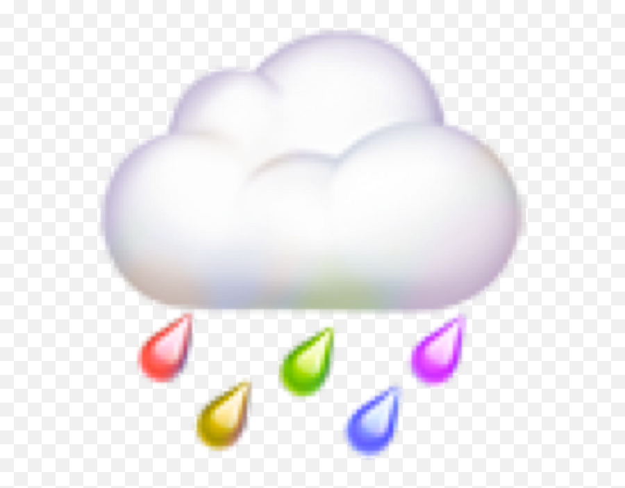 Raining Rainbow Emoji Sticker - Rain Edit,Rainbow Emoji