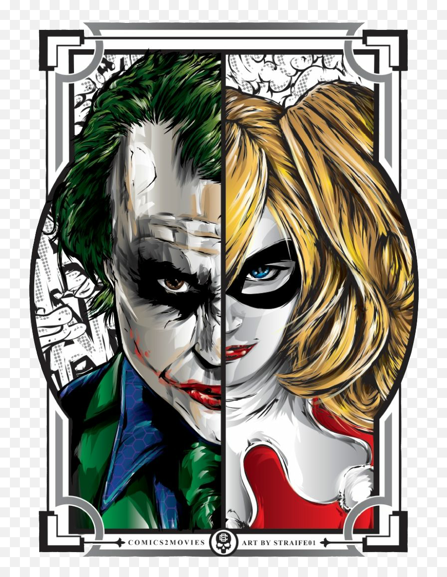 Sticker - Comic Joker Y Harley Quinn Emoji,Animated Joker Emoji