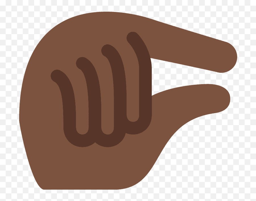 Dark Skin Tone Emoji - Pinching Hand Emoji Vector,Pinching Hand Emoji