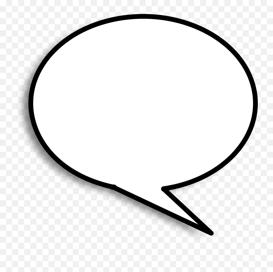 Speech Bubble Png Image - Speech Balloon Clipart Full Size Comic Speech Bubble Black Background Emoji,Emojis In Speech Bubbles