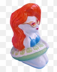 Pool Floaty Girl - Black Lagoon Designs Orange Hairlime Fictional Character Emoji,Emoji Plastic Floaties Png
