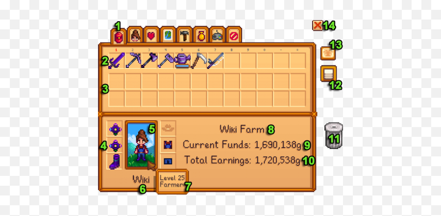 Inventory - Stardew Valley Inventory Empty Emoji,Stardew Valley Multiplayer Showing Emotions