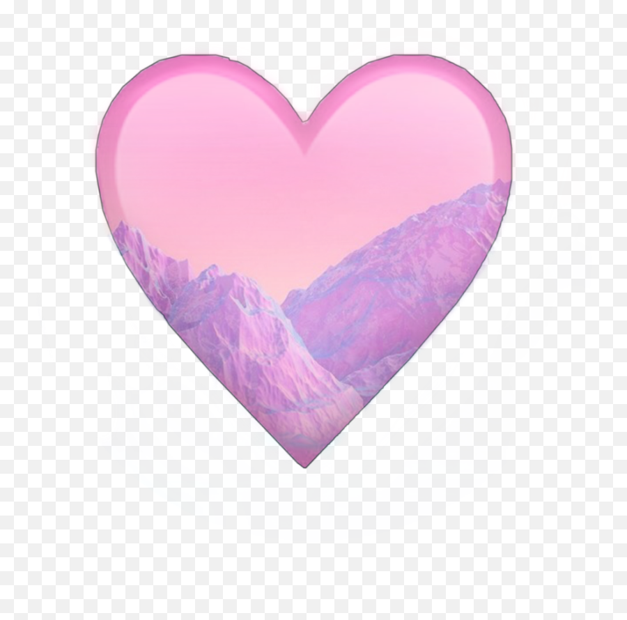 Emoji Heart Mountain Love Sticker By Idk,Emoji Mountain Mountain